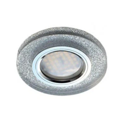 Ecola DL1650 MR16 GU5.3 FS1650EFF Светильник Круг стекло серебр.блеск/хром 25*95
