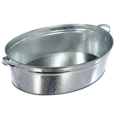 Таз овальный оцинкованный 23 л