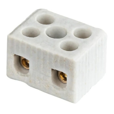 Колодка зажимная винтовая керамическая КЗВ NTB-HCR-2-41/WH 61708