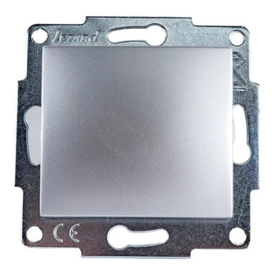 Механизм выключателя 1СП Karina Lezard матовое серебро