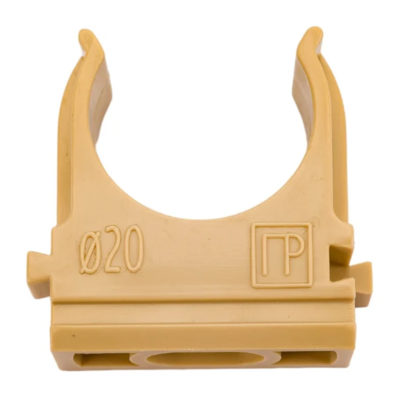 Клипса для крепежа трубы Д20 сосна