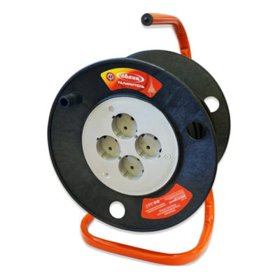 Удлинитель на катушке 4*15 м ПВС 2*0