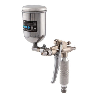 Краскораспылитель пневмат. для финишных работ с верхним бачком V=0