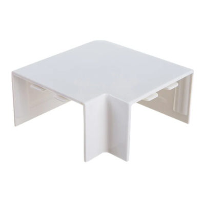 Угол плоский(поворот на 90 гр.) 25*16 белый