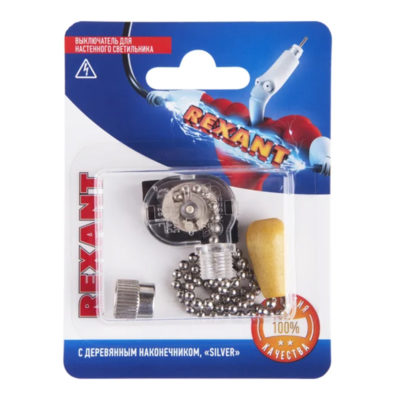 Выключатель для настенного светильника с дерев.наконечником