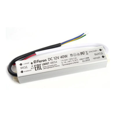 Блокпитания для светодиод. ленты 12V 40W 146*46*36