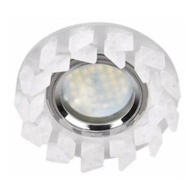 Ecola DL1661 MR16 GU5.3 FK16RNECB Светильник Круг с квадр.стразами/хром 42*95