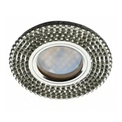 Ecola DL1662 MR16 GU5.3 FW16RRGECB Светильник Круг с прозр.стразами/хром 25*93
