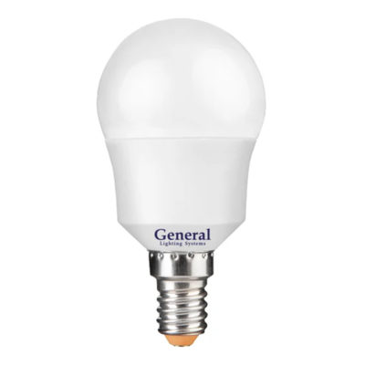 Лампа диод. шар Е14 7Вт 230В 4500К General