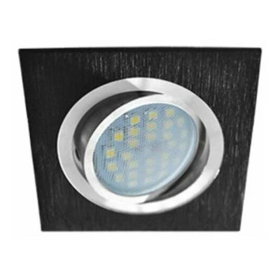 Ecola DL205 MR16 GU5.3 FK16PSECB Светильник Квадрат шлиф.черный/хром 25*92