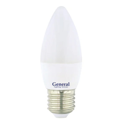 Лампа диод. свеча Е27 7Вт 230В 4500К General