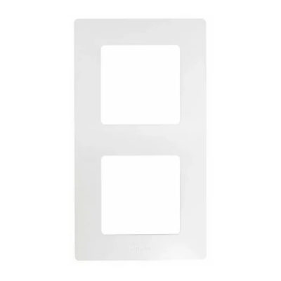 ETIKA Рамка 2 поста белая