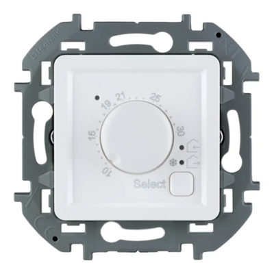 Термостат с внеш. датчиком д/теплых полов INSPIRIA белый