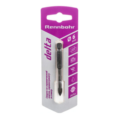 Сверло по керамике RennBohr Delta (2 грани)  6