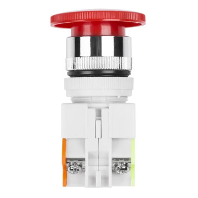 Выключатель-кнопка 10А красная(аварийная остановка)