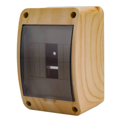 Щиток о/п на 4 мод. с верх. двер. 90*140*85мм. IP40 ТУСО сосна