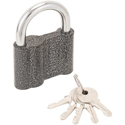 Замок навесной чугун полимер покрытие