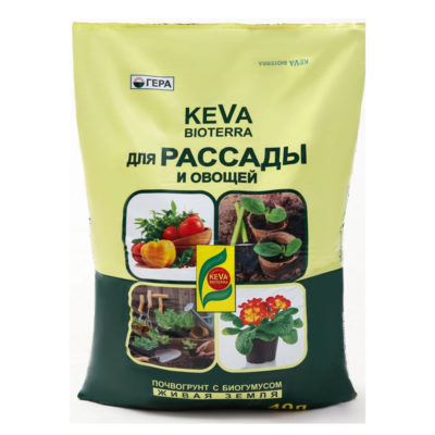 БИОпочвогрунт KEVA BIOTERRA для рассады и овощей 40 л