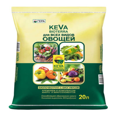 БИОпочвогрунт KEVA BIOTERRA для всех видов овощей 20 л