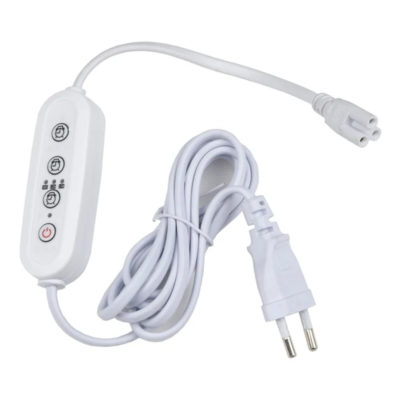 Таймер с вилкой и разъемом для фитосветильников провод 2 м