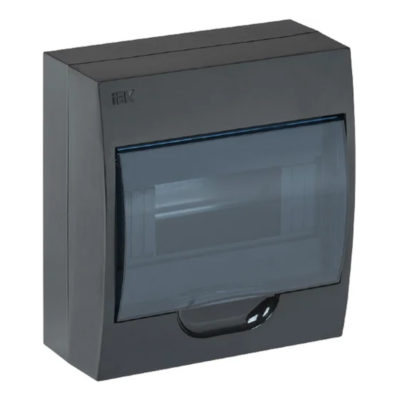 КОРПУС ПЛАСТИК ЩРН-П-8 НАВЕСНОЙ ЧЕРНЫЙ IP41