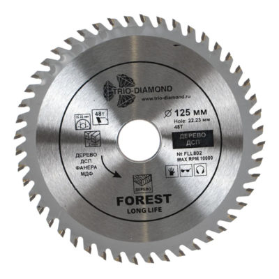 Пильный диск TRIO- Diamond 125*22.23*48 зуб.