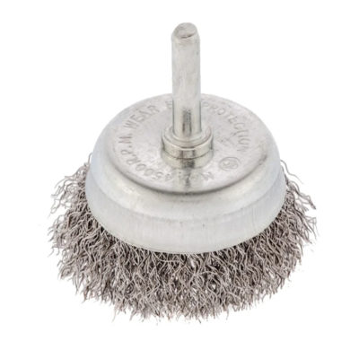 Щетка для дрели 50мм. "чашка" со шпилькой витая проволока 0