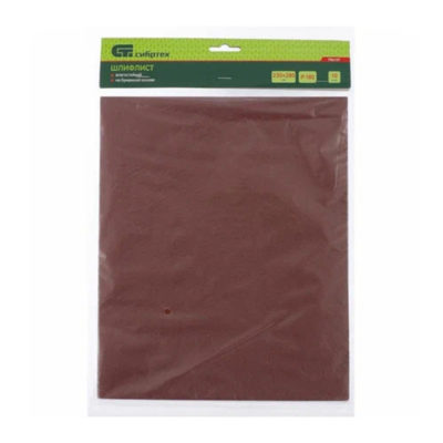 Шлифлист на бумажной основе