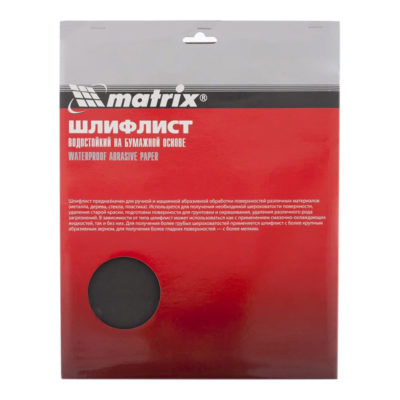Шлифлист на бумажной основе Р100 115х280мм 5шт.