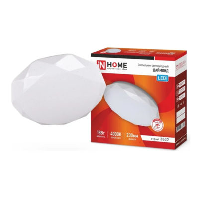 ASD/InHOME Светильник свет. диод. 18W(1170Im) 4000K 230Z55 IP40 DECO ДАЙМОНД