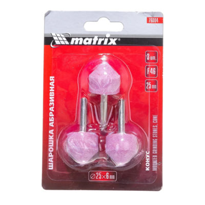 Шарошка абразивная конус 25*25 мм