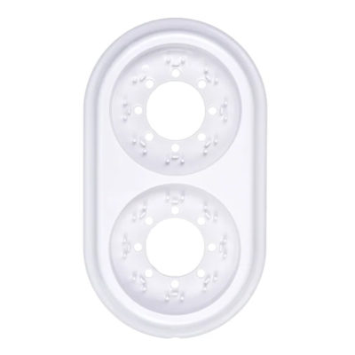 Рамка 2-мест. белый РЕТРО