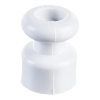 Изолятор без винта белый (уп. 10шт) РЕТРО