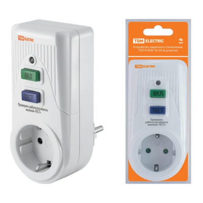 УЗО-Р Устройство защитного отключения (в розетку) 16А