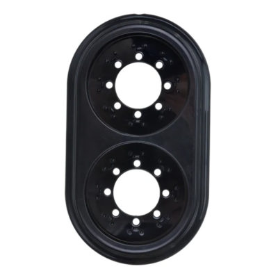 Рамка 2-мест. черный РЕТРО