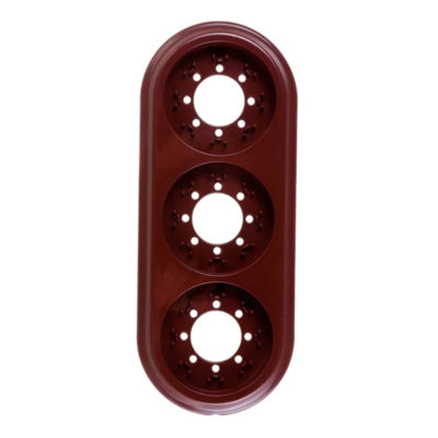 Рамка 3-мест. коричневый РЕТРО