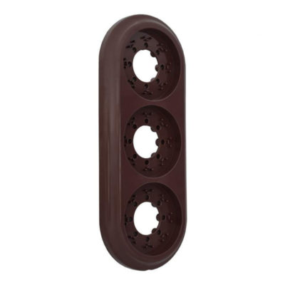 Рамка 3-мест. шоколад РЕТРО