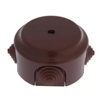 Короб. монтажная ОУ 95*45мм 4 ввода коричневый КМ-449