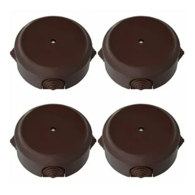 Короб. монтажная ОУ 95*45мм 4 ввода шоколад КМ-449