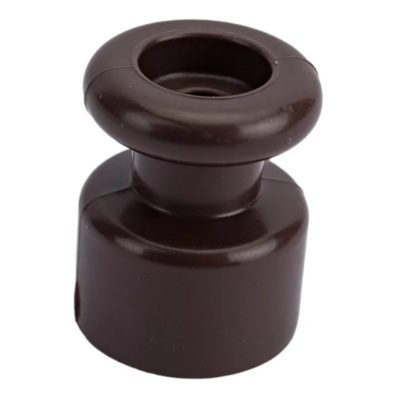 Изолятор без винта шоколад (уп. 10шт) РЕТРО