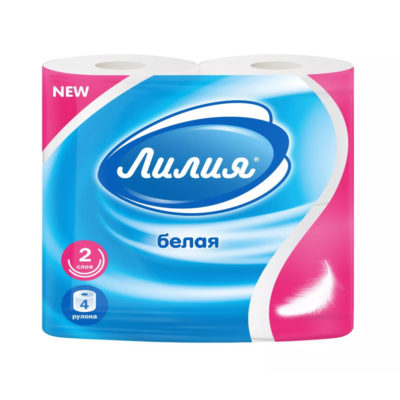 Туалетная бумага ЛИЛИЯ 2 слоя