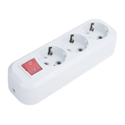 ASD/InHOME Колодка 3гн. с/з с выкл. 155*59*41 У3В-3-GRAND 5230