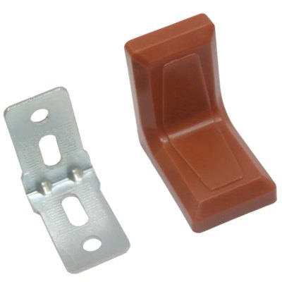 Уголок мебельный с декорат. накл. 26*26 корич/цинк