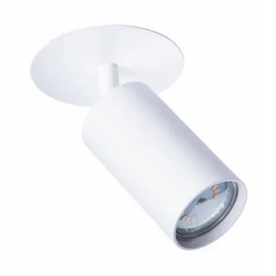 Светильник встроенный спот ЦИЛИНДР поворотн. 117*80*55 мм 1*GU10 алюминий белый