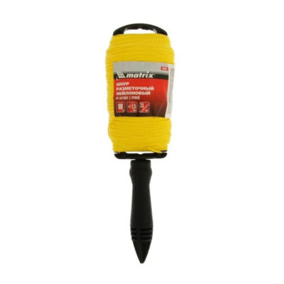 Шнур нейлоновый разметочный на катушке c ручкой D1