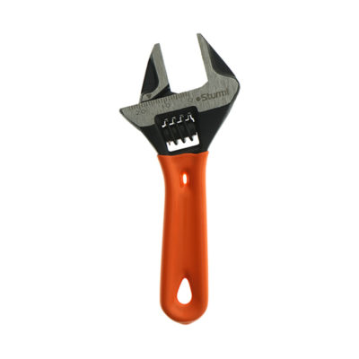 Ключ разводной  с короткой ручкой 155мм. зев 41мм сталь Sturm