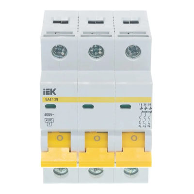 Автомат 3Р 20А С IEK