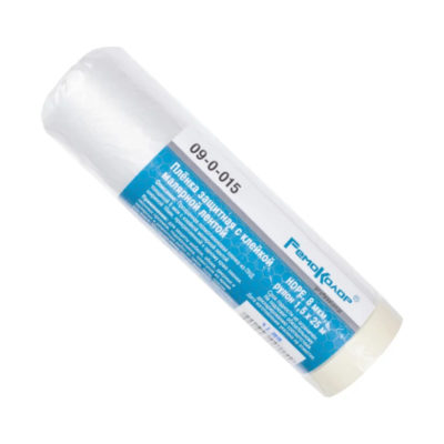 Пленка защитная с клеящей лентой 1500мм*25м