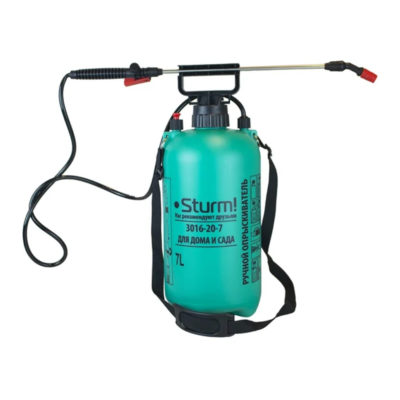 3016-20-7 Опрыскиватель 7 л с ручным насосом и шлангом STURM