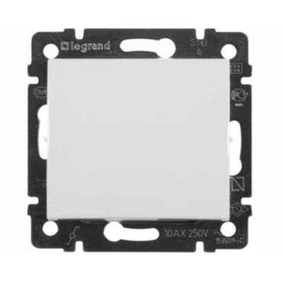 Механизм переключателя проходного 1СП белый Valena Legrand